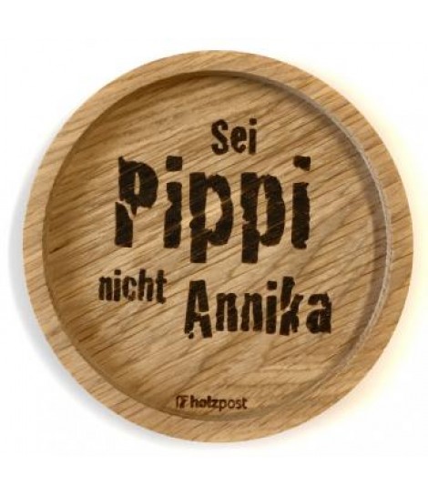Holz-Untersetzer "Pippi"