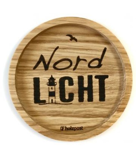 Holz-Untersetzer "Nordlicht"