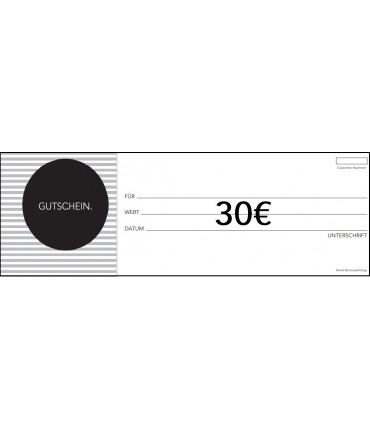 30€ Gutschein